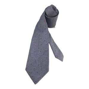 $89.5 JACK VICTOR XL Blue Paisley Luxury Silk Blend Tie Italy W: 3.25" NWT